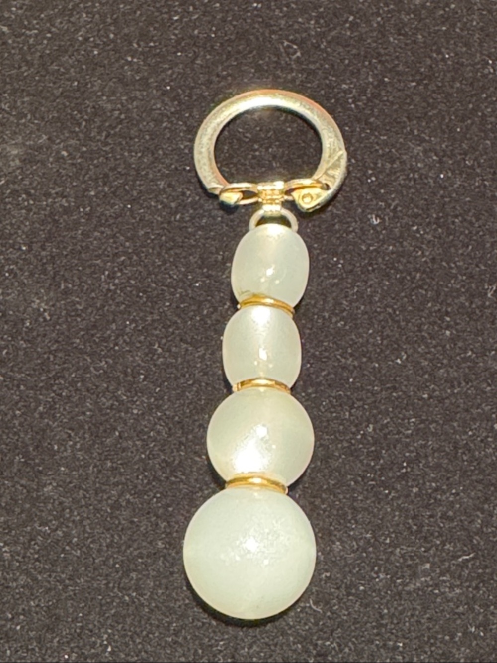 Vintage bead keychain